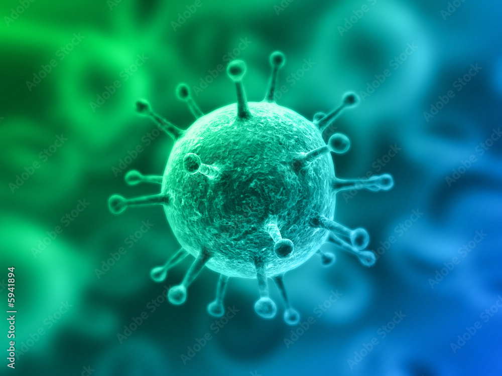Obraz premium isolierter virus
