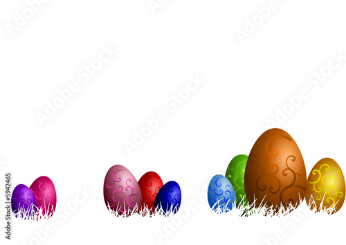 Color easter eggs photo