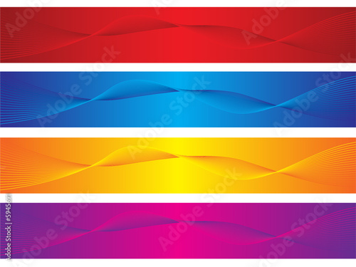 Four banners and headers