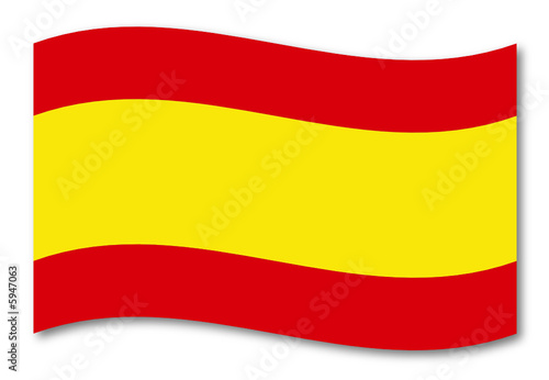 spanien fahne schatten