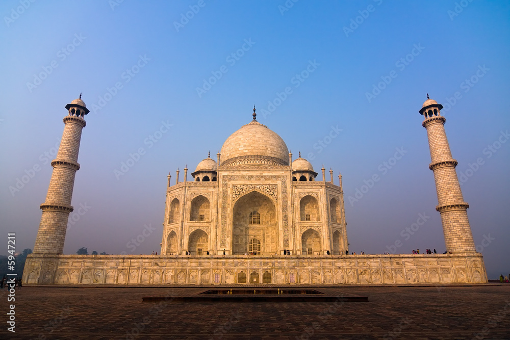 The Taj Mahal mausoleum - Agra, Uttar Pradesh, India