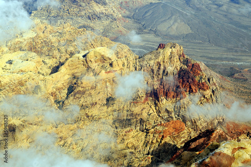 Photography Aerial View of Red Rock Canyon near Las Vegas