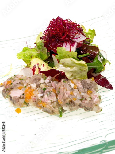 kalbssülze mit salat photo