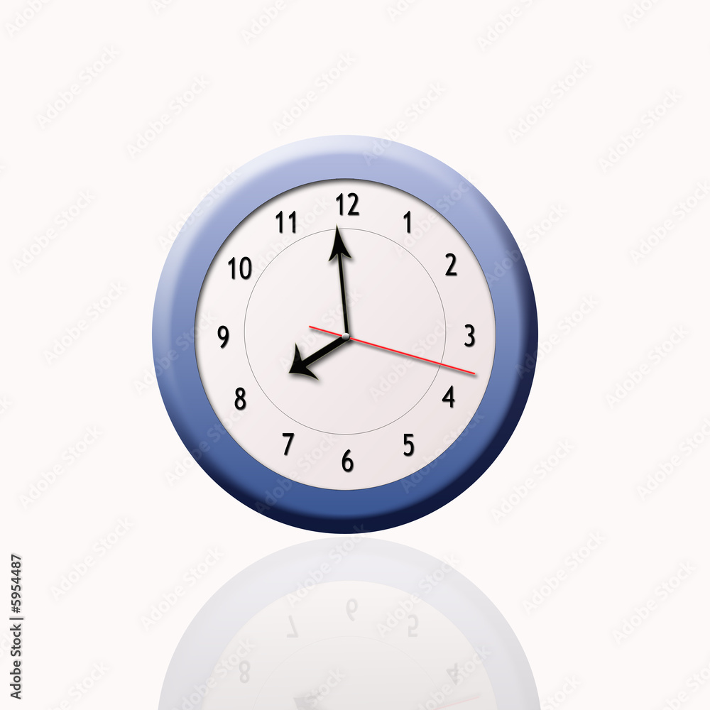 Blue big clock Blue big clock