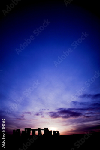 Stonehenge at sunset - quite highly processed file 