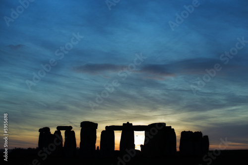 Stonehenge at sunset