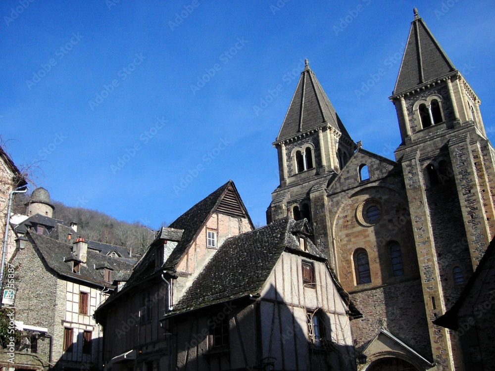 Fototapeta premium Abbatiale de Conques