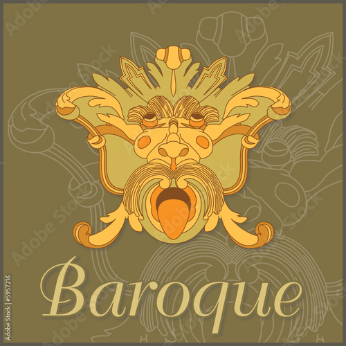 Mascherone barocco - Baroque mask