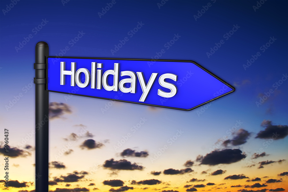 Obraz premium Holidays - 3d concept illustration