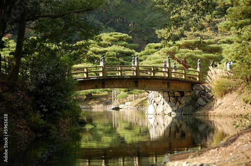 Canvastavla jardin Ritsuin
