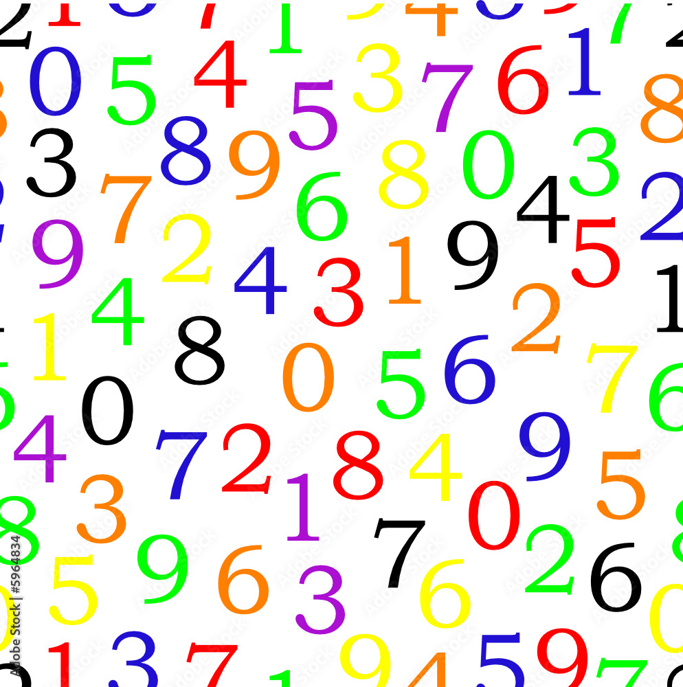 numbers - seamless vector wallpaper. different colours numbers - seamless vector wallpaper. different colours