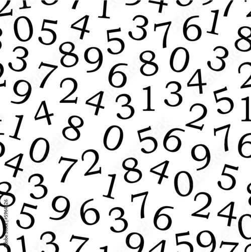 numbers - seamless vector wallpaper 