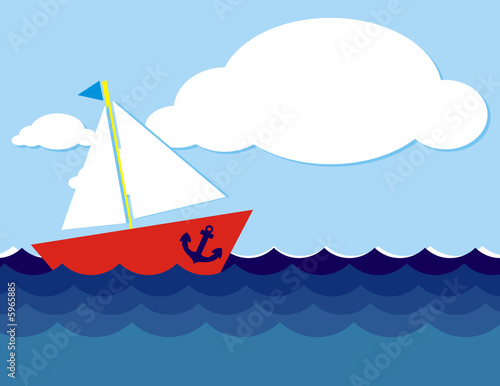 barco en altamar