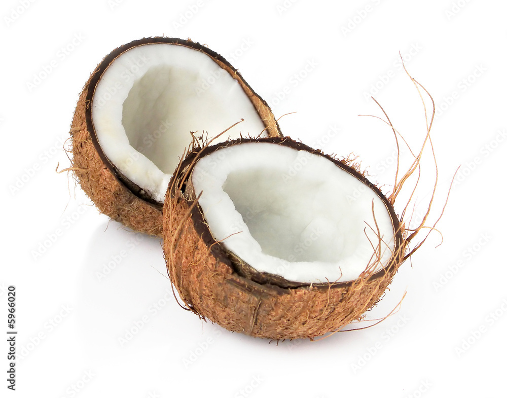 Coconut isolated on white background. Coconut isolated on white background.
