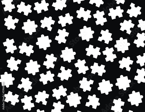 puzzle en blanco y negro
