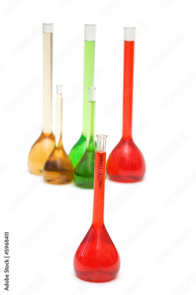 Various tubes isolated on the white background Various tubes isolated on the white background