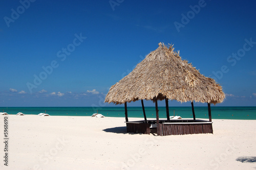 Beautiful beach at Passion Island  Mexico