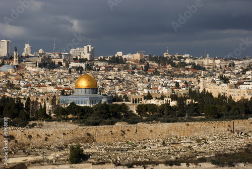 The holy city Jerusalem from Israel