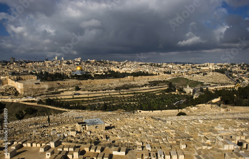 The holy city Jerusalem from Israel