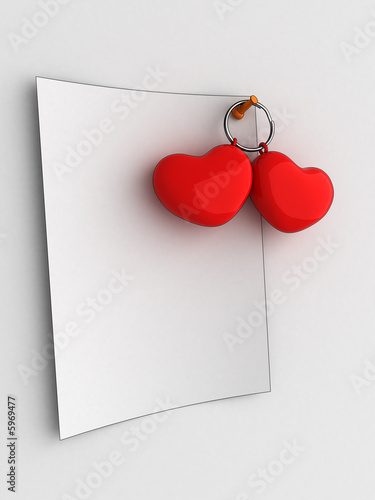 Love note. Cartoon