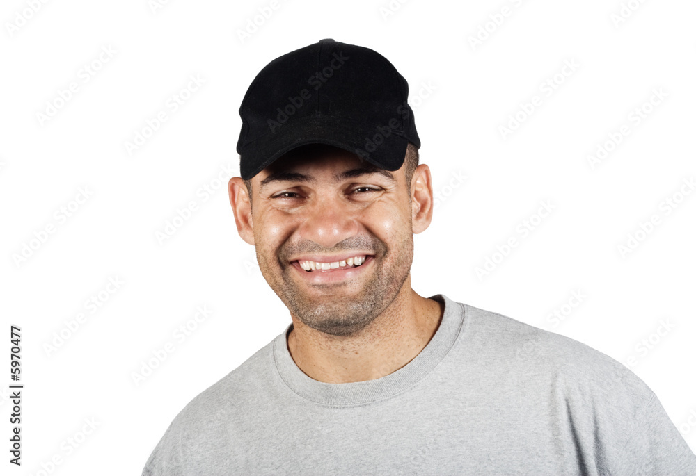 Young man with positive attitude towards a new working day Young man with positive attitude towards a new working day