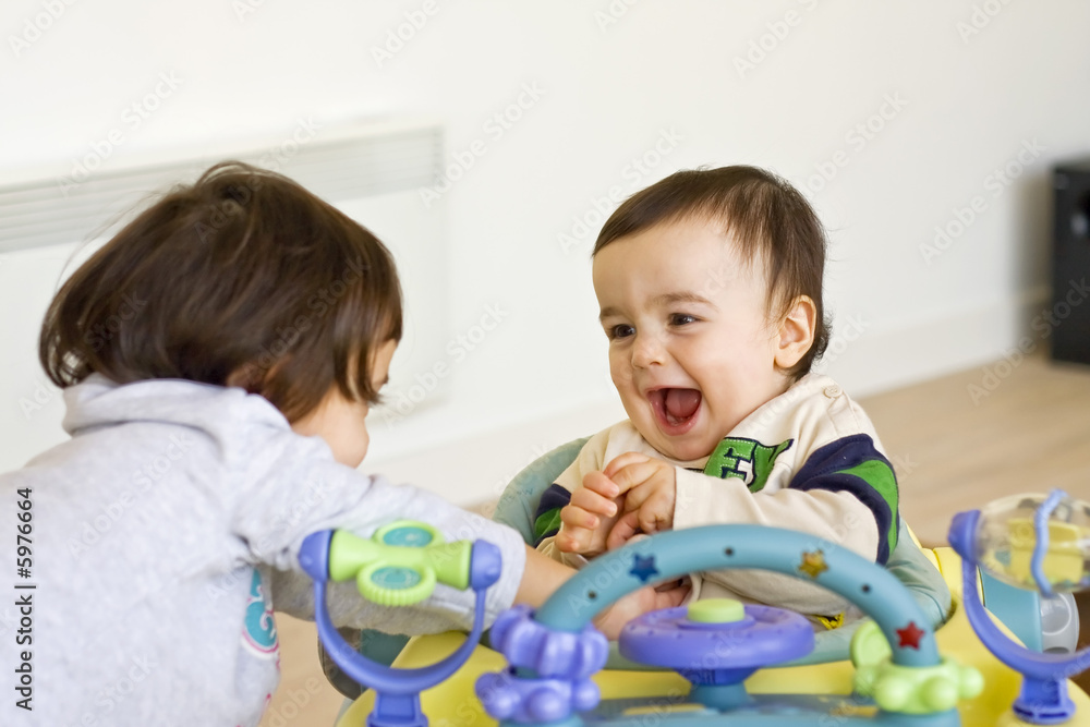 Playing with baby Playing with baby