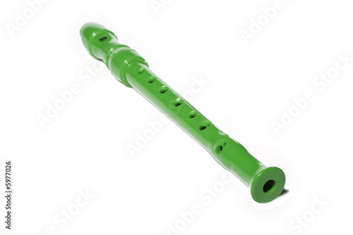 Flauto singolo verde