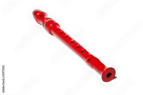Flauto singolo rosso