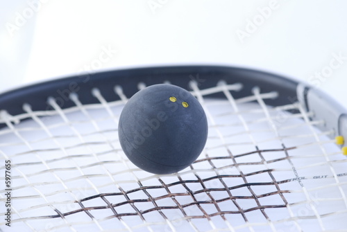  balle et raquette de squash