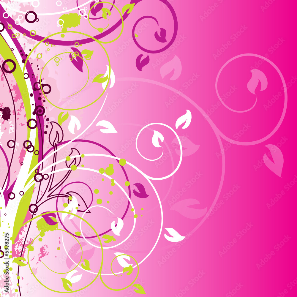 Grunge floral backgrounds, vector illustration Grunge floral backgrounds, vector illustration