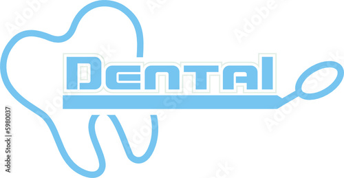 Naklejka zdrowie zęby loga dentysta molowy