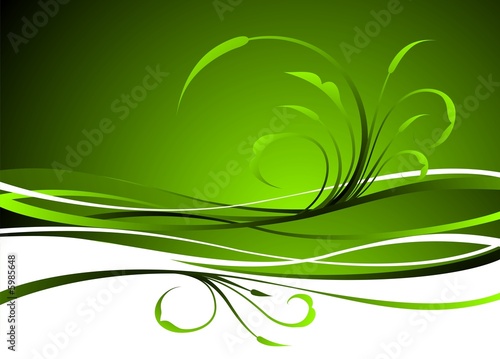 green vector background