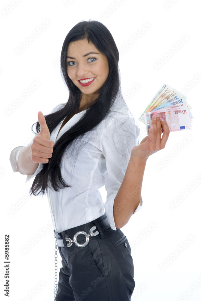 business woman working on isolated background business woman working on isolated background