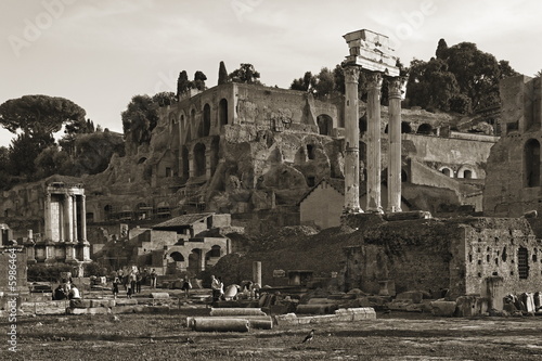 Temple Vesta et Temple de Castor et Pollux - Rome photo