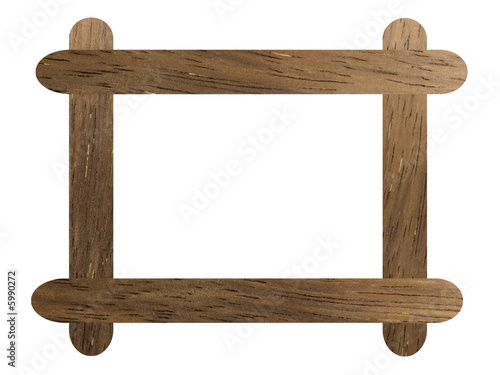 Frame from an ebony on a white background