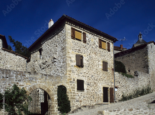 Fotografie, Obraz Medieval hilltop village in the mid-pyrenees.