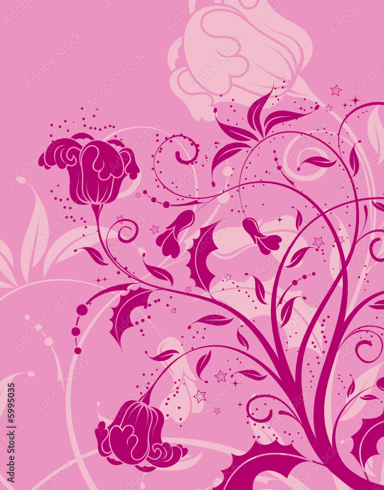 Abstract flower background, element for design, vector Abstract flower background, element for design, vector
