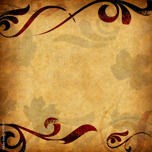 Old paper background - square format