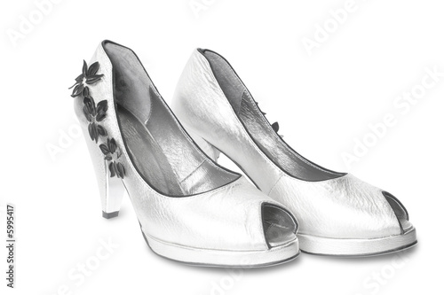 woman's shoes isolated on white