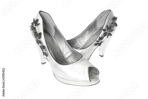 woman's shoes isolated on white (contains clipping path)