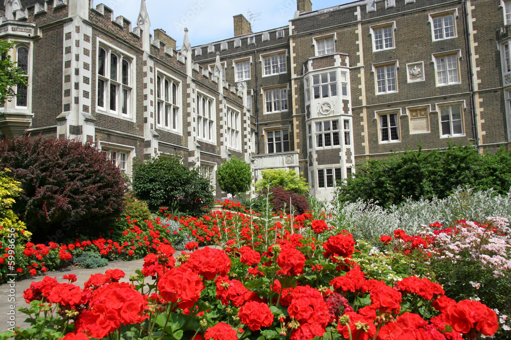 Obraz premium London, Inner Temple Law Offices and Garden