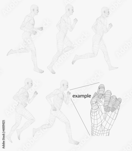 running wire man