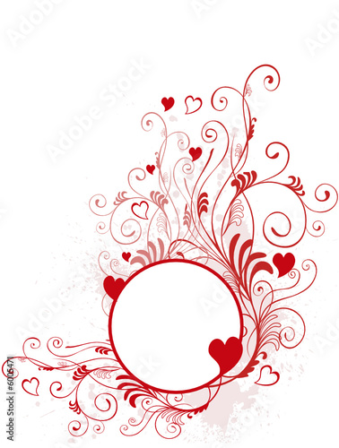 round valentine frame 