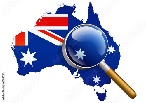 Etude de l'Australie (Drapeau)