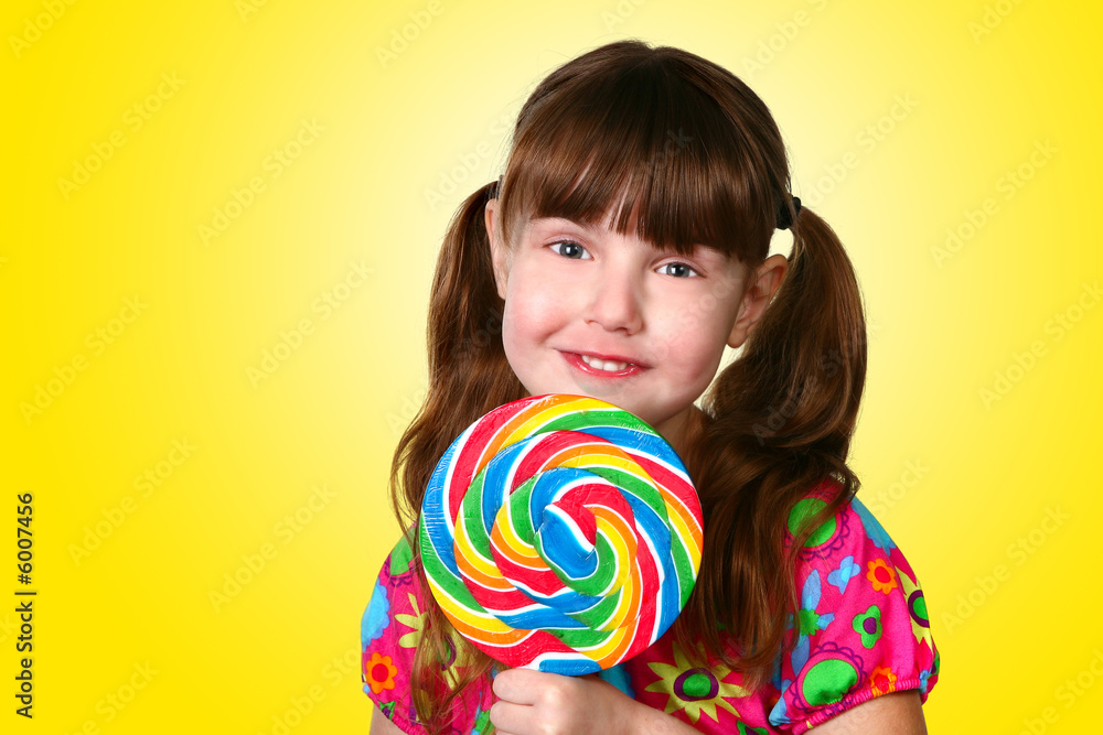 Yellow Lollipop Girl
