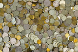 Heap of coins, abstract money background