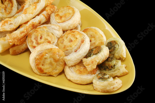 Assorted savory pastries.