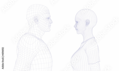 wire frame couple