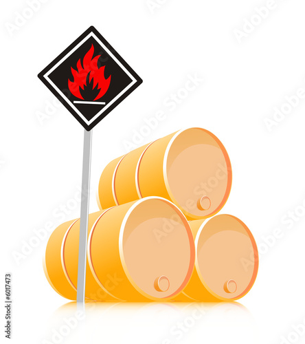 sign inflammable material