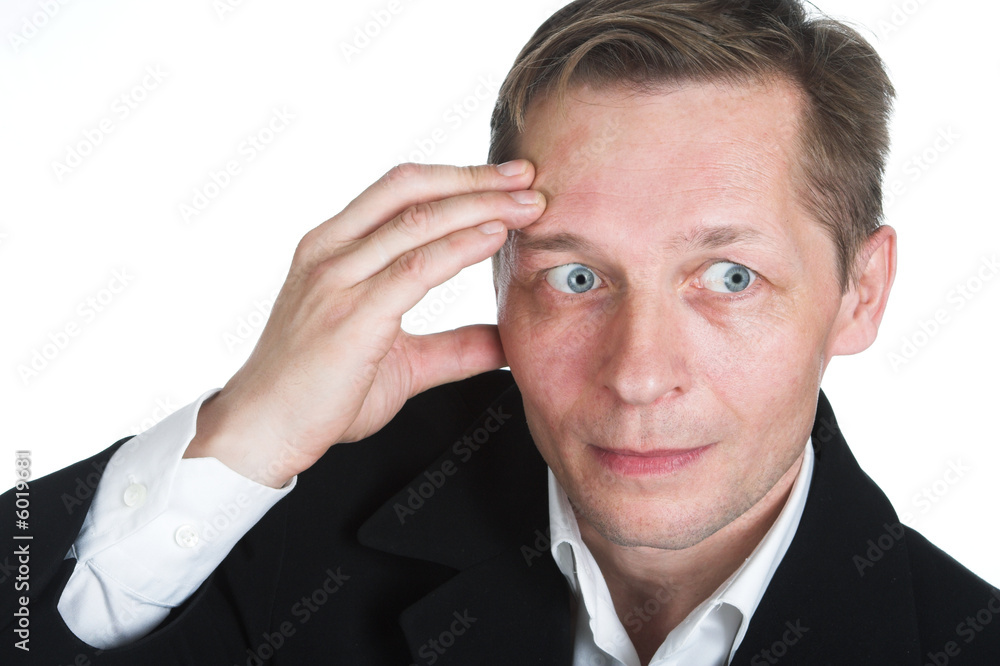 The businessman makes the important decision The businessman makes the important decision
